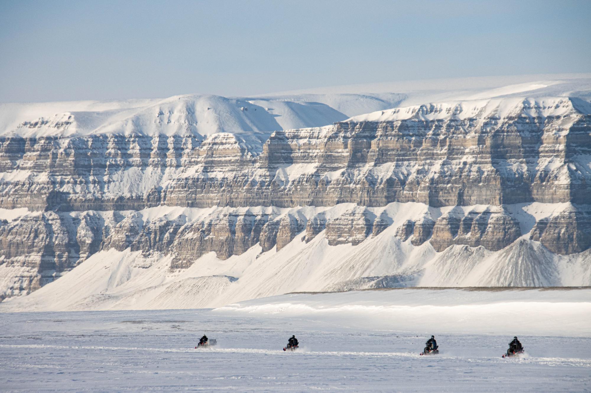 On the sea ice in Tempelfjord