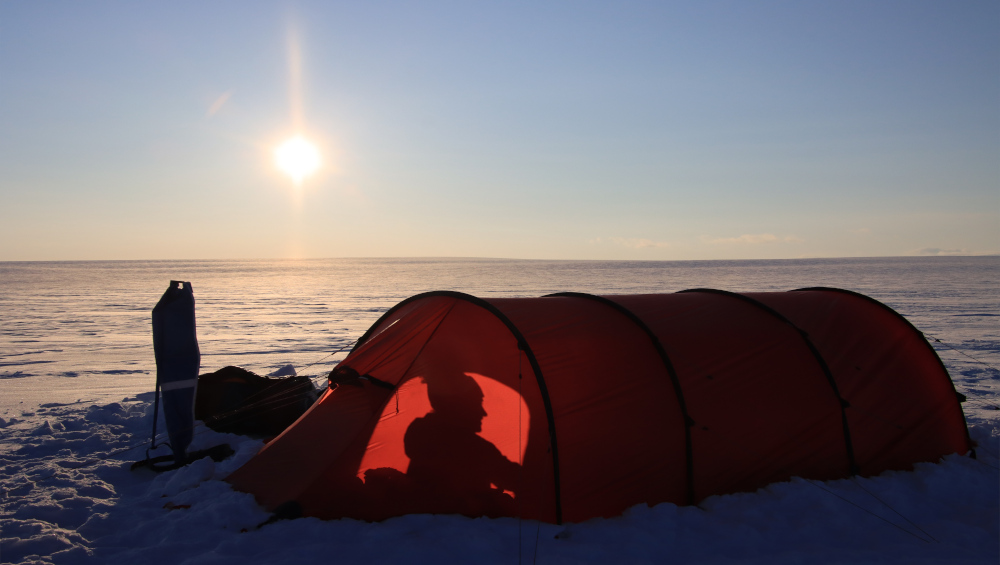 Spending the night in a tent is an exciting adventure