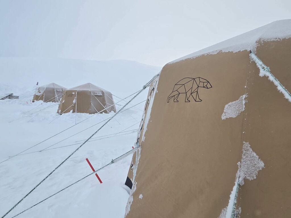 Our wilderness camp on the east coast