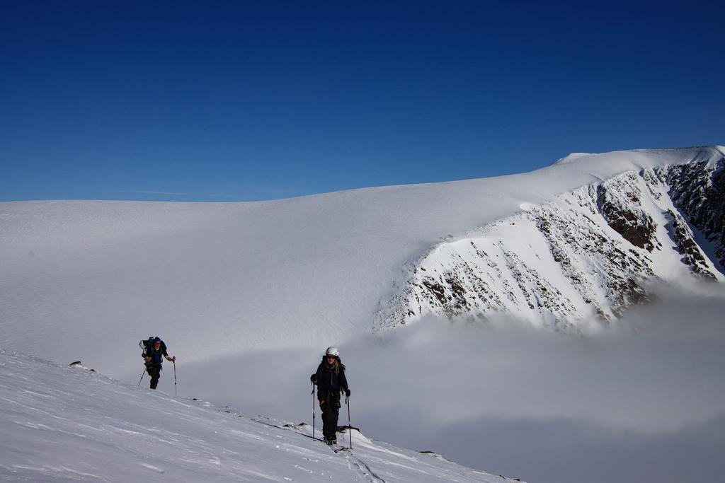 Panorama view when skiing in the Arctic