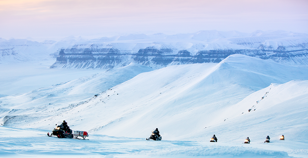 Snowscooter trip with Spitzbergen Reisen