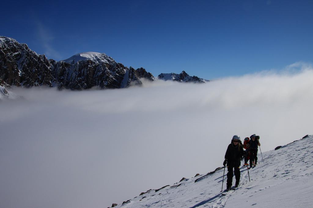 Climb when ski touring