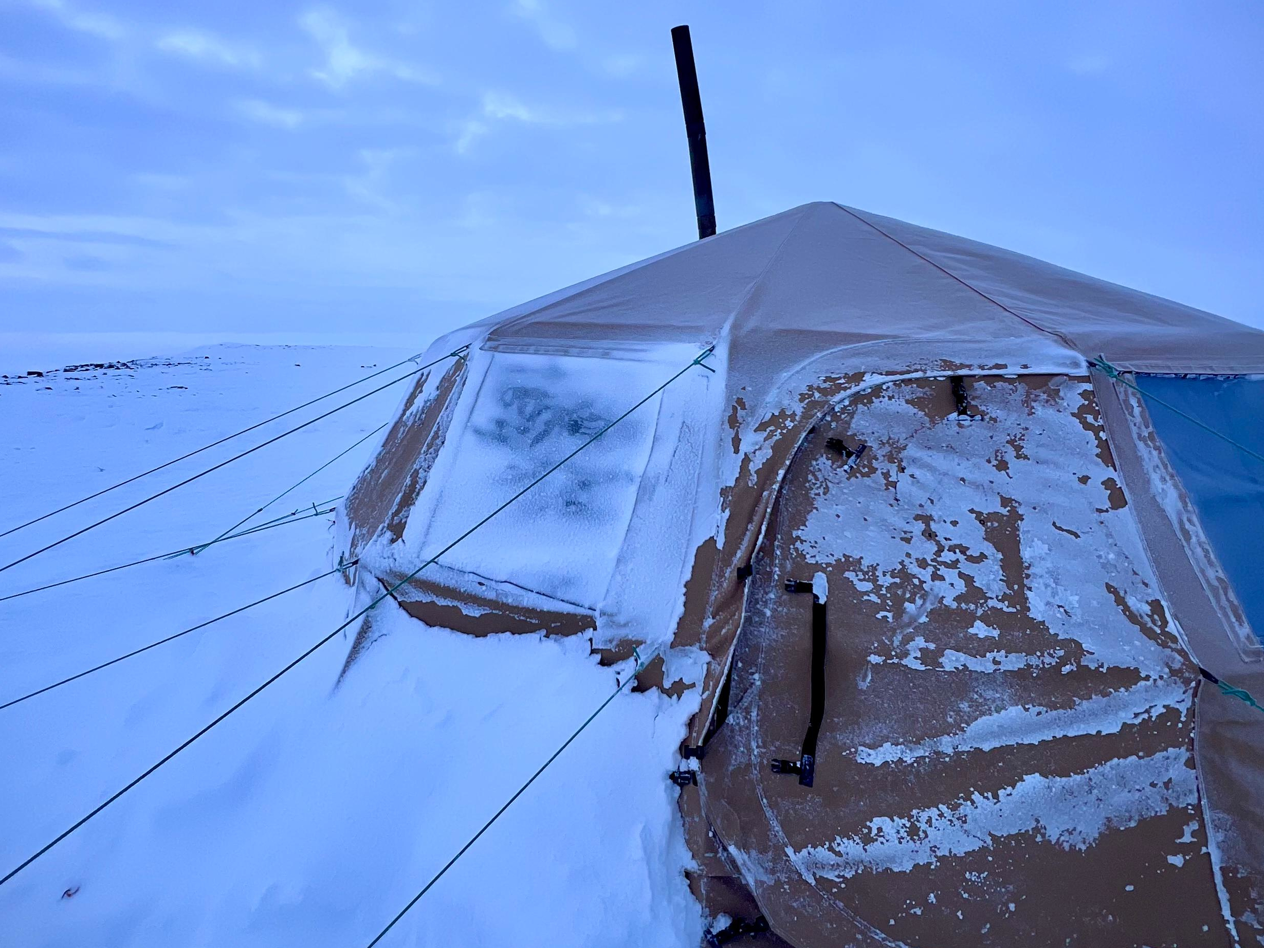 Our wilderness camp on the east coast