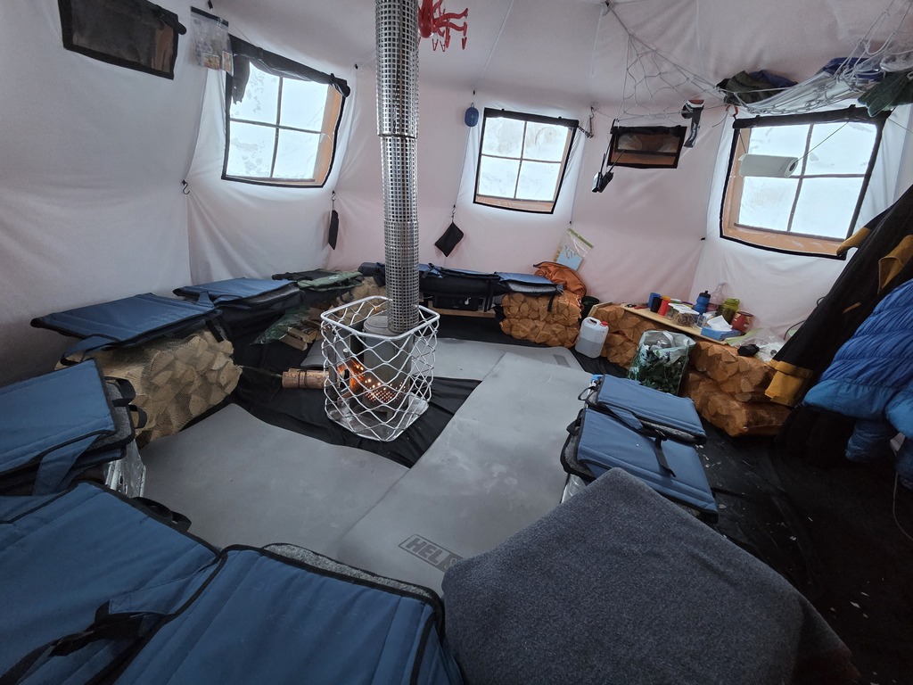 Our wilderness camp on the east coast
